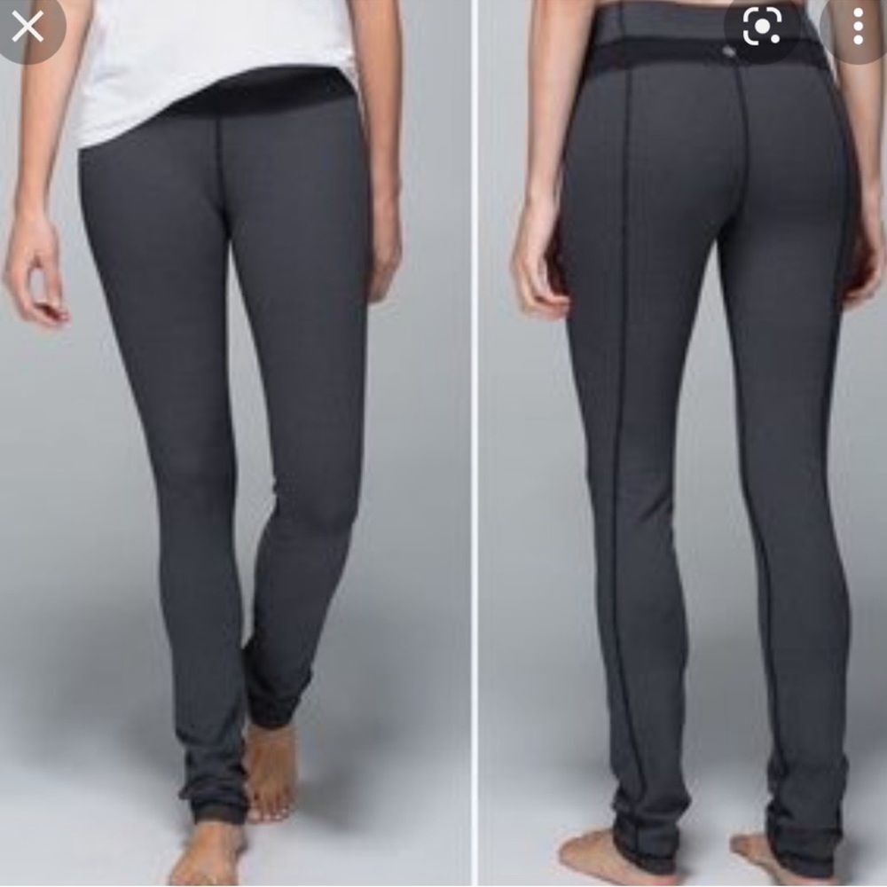 Lululemon Skinny Groove Pant slim straight yoga full length pant legging size 6